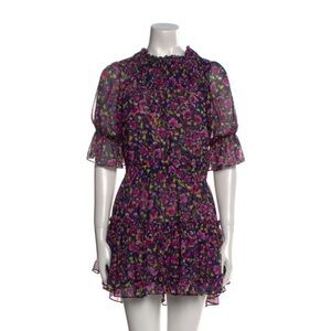 Misa Los Angeles Multicolor Floral Mini Dress